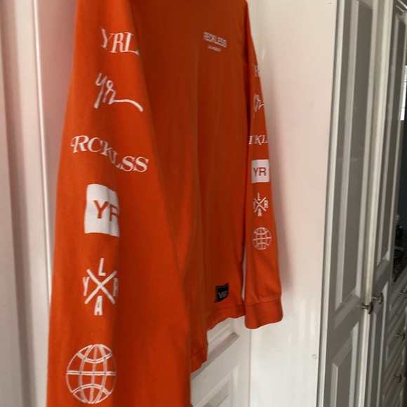 Boy’s orange Young & Reckless long sleeve top - Picture 6 of 8